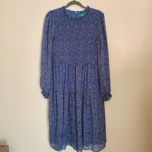 Dip Boho Tiered Prairie MIDI Dress 14